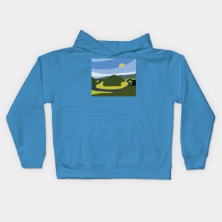 Snaking river Kids Hoodie